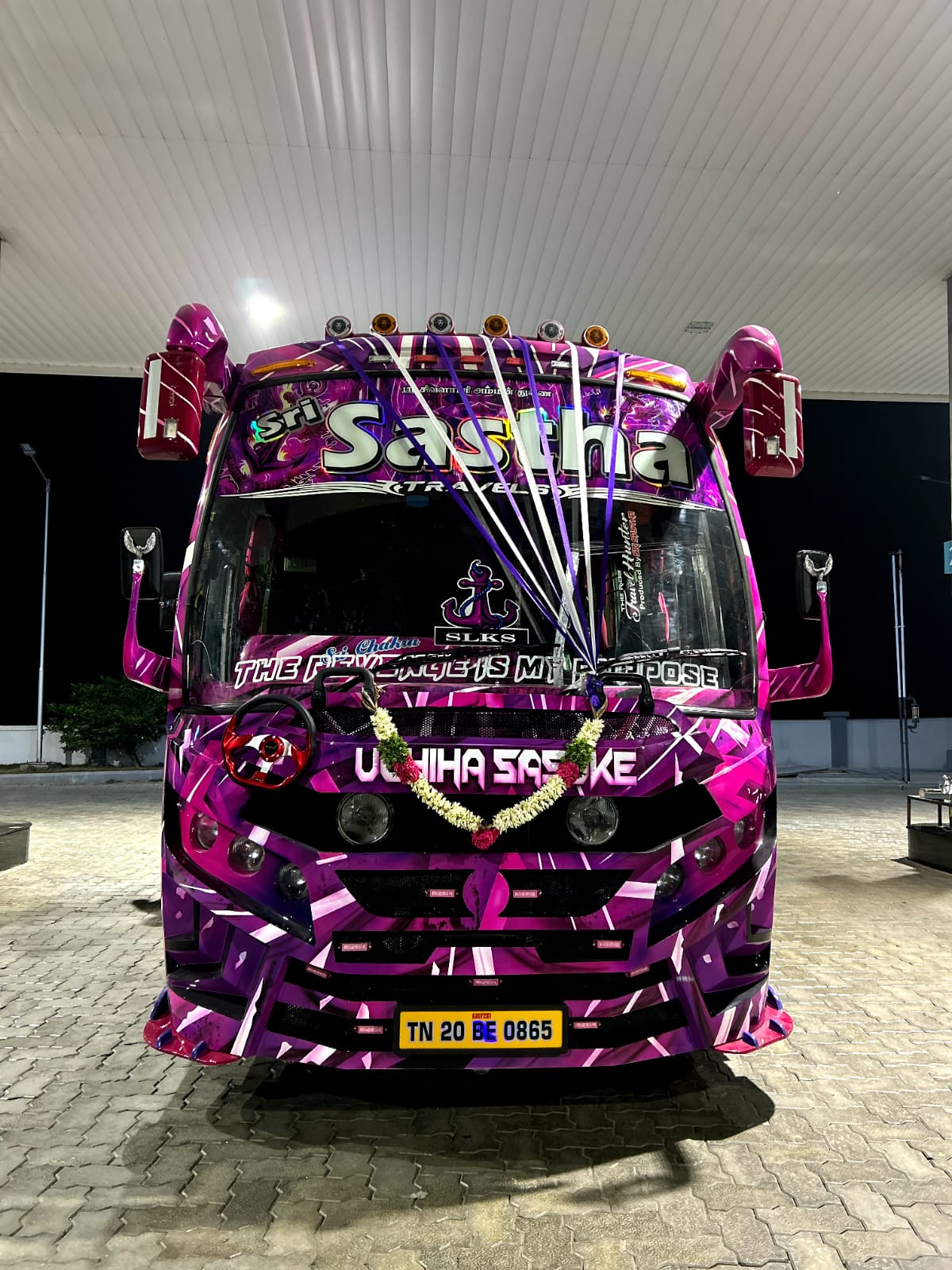 Sri sastha travels bus wrap